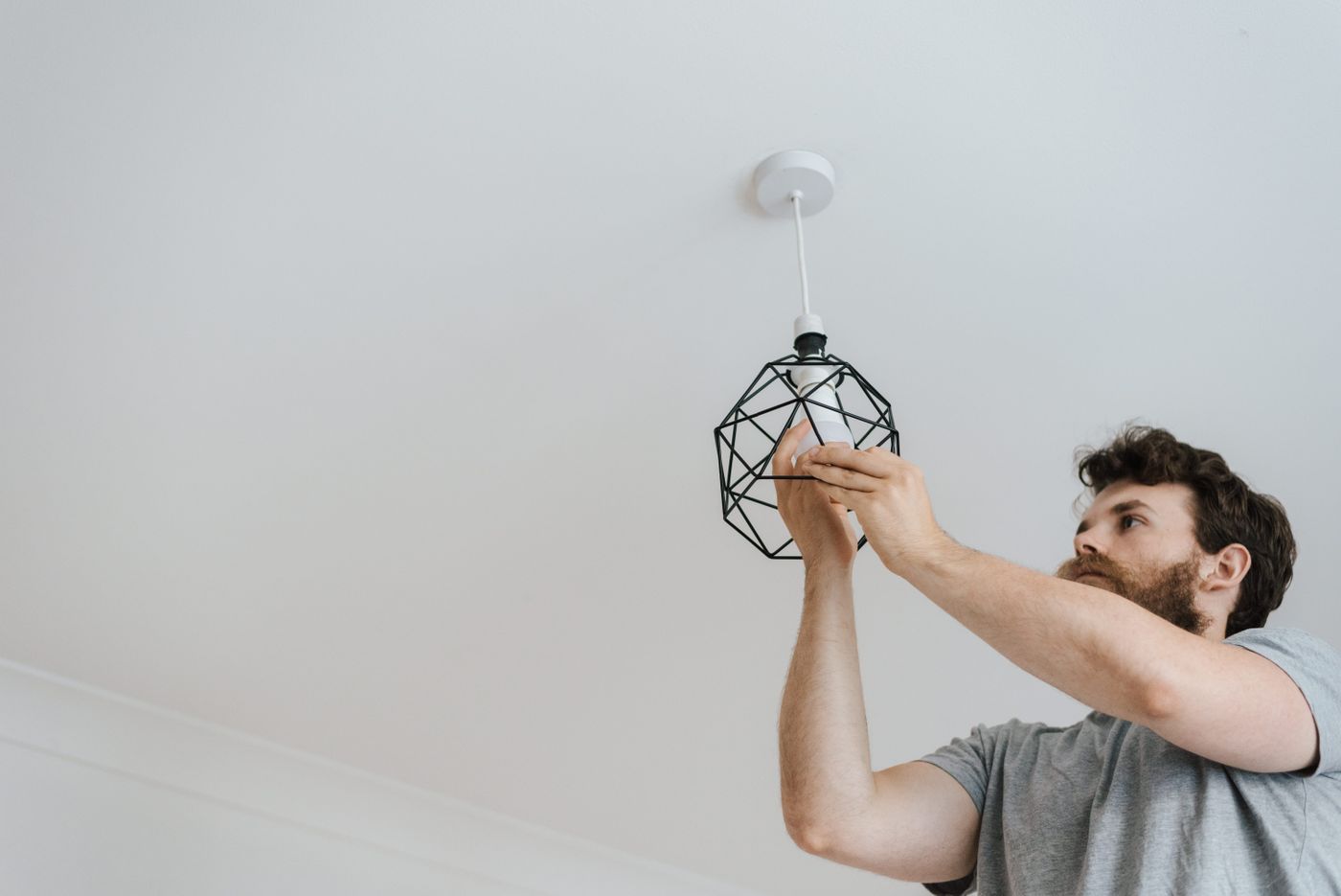 New lighting installation in a home